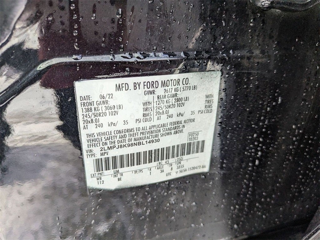 2022 Lincoln Nautilus Reserve