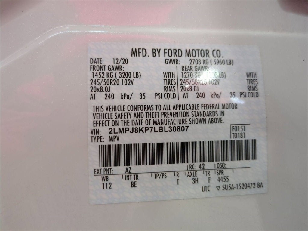 2020 Lincoln Nautilus Reserve