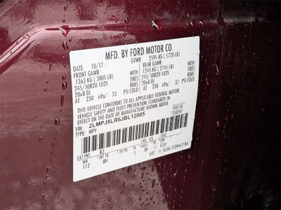 2018 Lincoln MKX Reserve