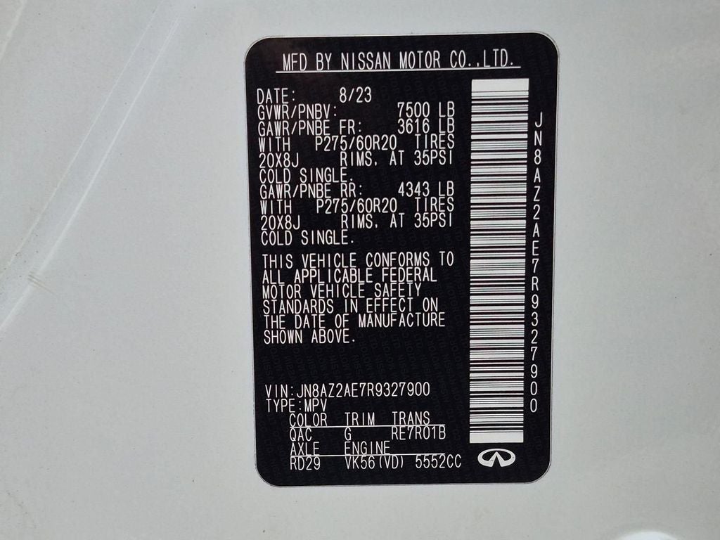 2024 INFINITI QX80 LUXE
