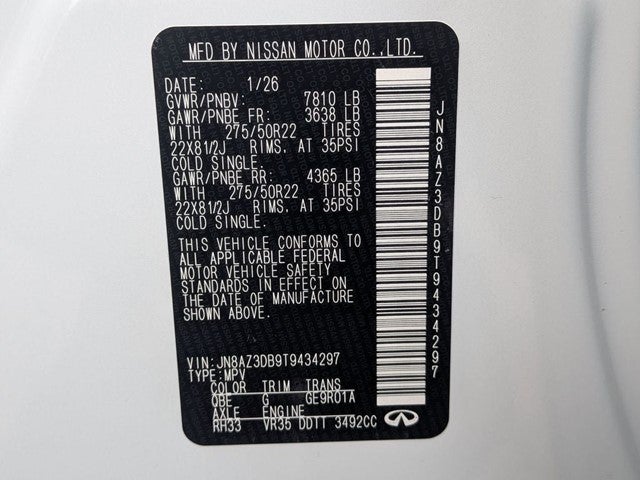 2026 INFINITI QX80 SPORT