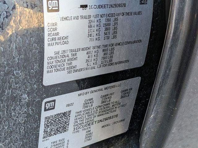2022 Chevrolet Silverado 1500 4WD Crew Cab Short Bed RST