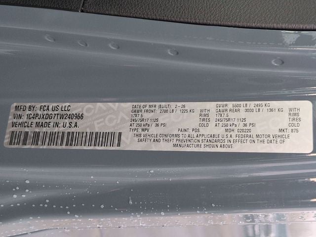 2026 Jeep Wrangler WRANGLER 4-DOOR SPORT S