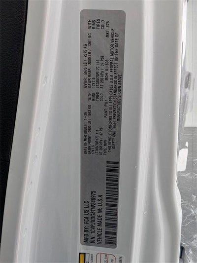 2026 Jeep Wrangler WRANGLER 4-DOOR WILLYS