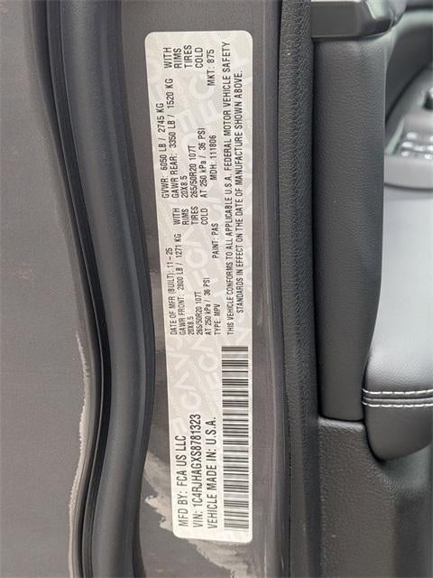 2025 Jeep Grand Cherokee GRAND CHEROKEE ALTITUDE X 4X4
