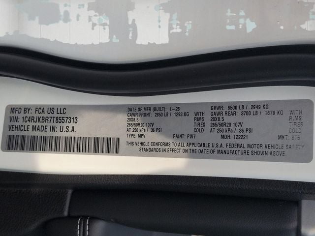 2026 Jeep Grand Cherokee L GRAND CHEROKEE L LIMITED 4X4