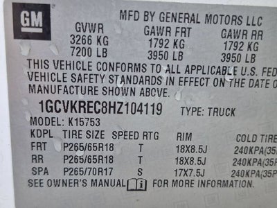 2017 Chevrolet Silverado 1500 LT