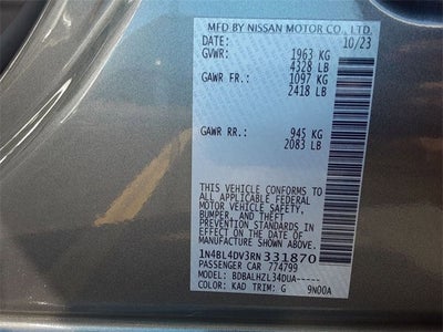 2024 Nissan Altima SV FWD