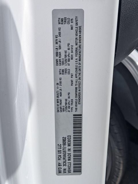 2026 RAM Ram ProMaster RAM PROMASTER 1500 TRADESMAN CARGO VAN LOW ROOF 136' WB