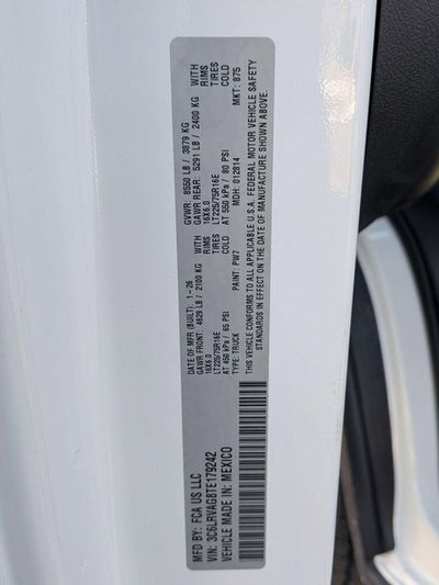 2026 RAM Ram ProMaster RAM PROMASTER 1500 TRADESMAN CARGO VAN LOW ROOF 136' WB