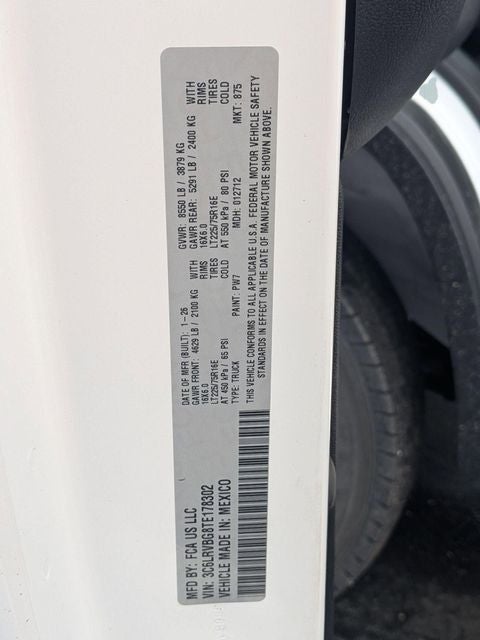 2026 RAM Ram ProMaster RAM PROMASTER 1500 TRADESMAN CARGO VAN HIGH ROOF 136' WB