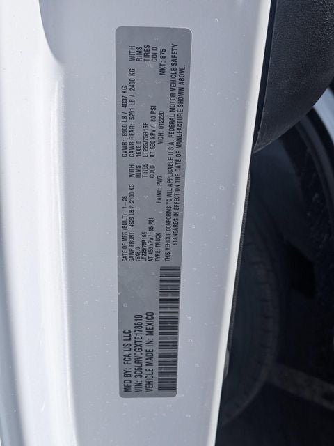 2026 RAM Ram ProMaster RAM PROMASTER 2500 TRADESMAN CARGO VAN HIGH ROOF 136' WB
