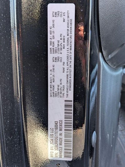 2026 RAM Ram ProMaster RAM PROMASTER 2500 TRADESMAN CARGO VAN HIGH ROOF 159' WB