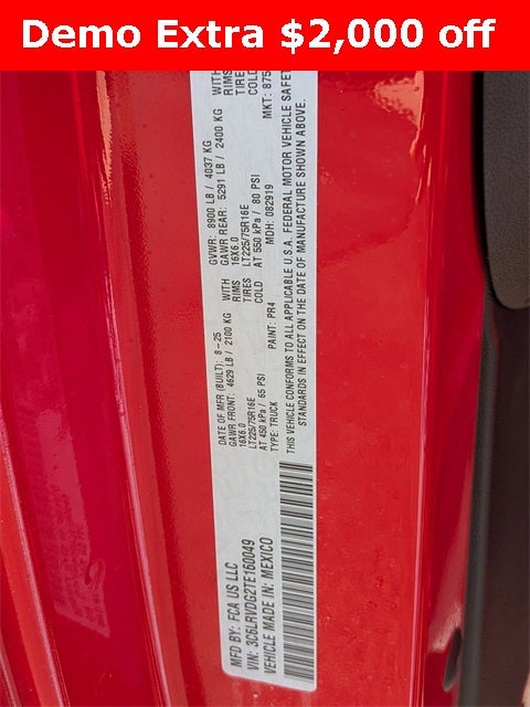 2026 RAM Ram ProMaster RAM PROMASTER 2500 TRADESMAN CARGO VAN HIGH ROOF 159' WB