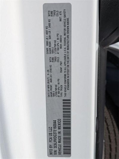 2026 RAM Ram ProMaster RAM PROMASTER 2500 TRADESMAN CARGO VAN HIGH ROOF 159' WB