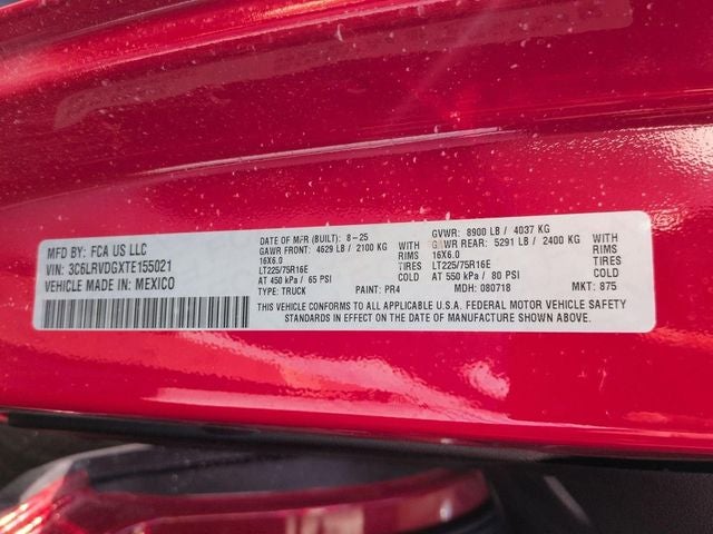 2026 RAM Ram ProMaster RAM PROMASTER 2500 TRADESMAN CARGO VAN HIGH ROOF 159' WB