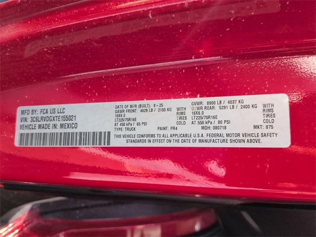 2026 RAM Ram ProMaster RAM PROMASTER 2500 TRADESMAN CARGO VAN HIGH ROOF 159' WB