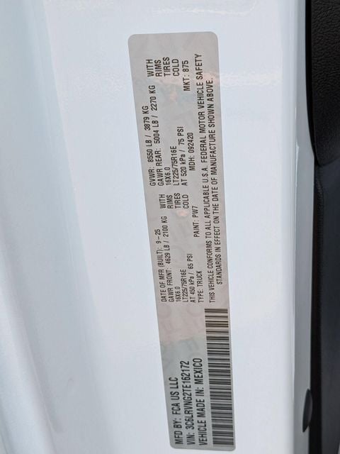 2026 RAM Ram ProMaster RAM PROMASTER 1500 TRADESMAN CARGO VAN LOW ROOF 118' WB