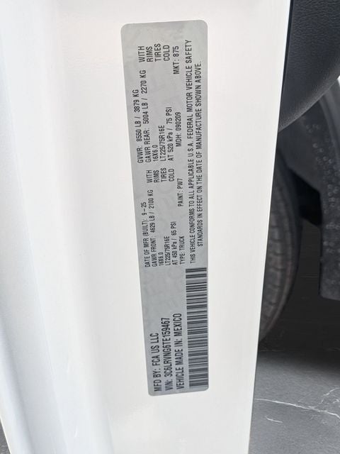 2026 RAM Ram ProMaster RAM PROMASTER 1500 TRADESMAN CARGO VAN LOW ROOF 118' WB