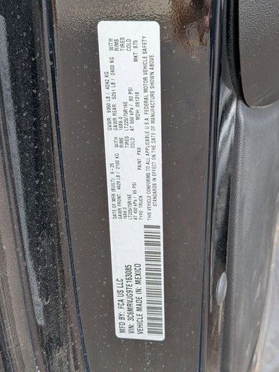 2026 RAM Ram ProMaster RAM PROMASTER 3500 SLT CARGO VAN HIGH ROOF 159' WB EXT