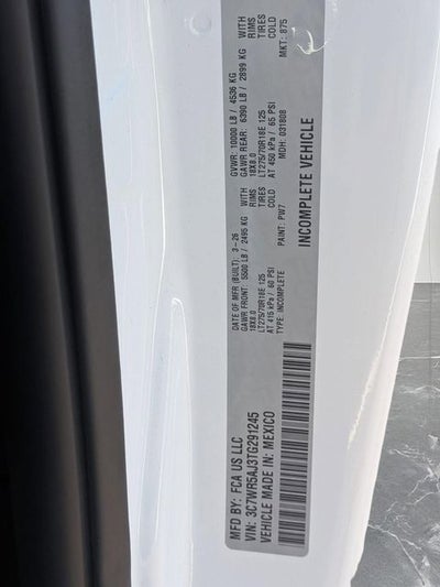 2026 RAM Ram 2500 RAM 2500 TRADESMAN REGULAR CAB 4X4 8' BOX