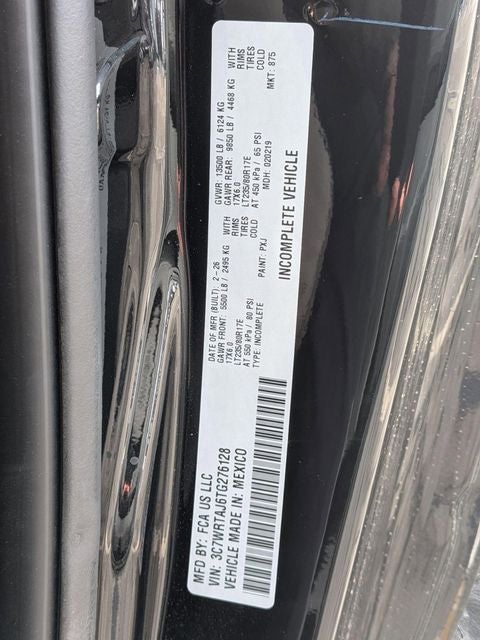 2026 RAM Ram 3500 Chassis Cab RAM 3500 TRADESMAN CHASSIS REGULAR CAB 4X4 60' CA