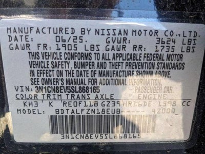 2025 Nissan Versa 1.6 SV