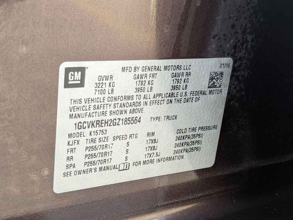2016 Chevrolet Silverado 1500 1LT