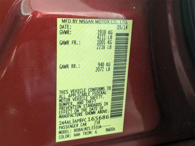 2015 Nissan Altima 2.5 SL