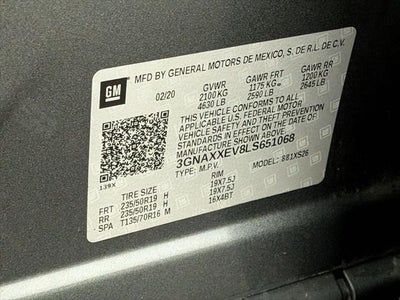 2020 Chevrolet Equinox AWD Premier 1.5L Turbo