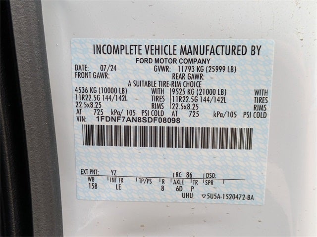 2025 Ford F-750SD 10' CHRYSTEEL DUMP FULL HYDROLIC