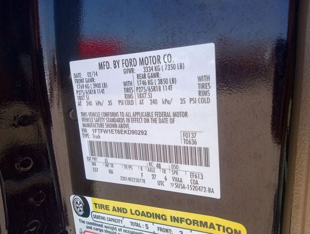 2014 Ford F-150 Lariat