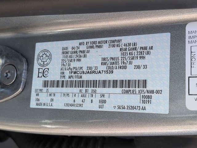 2024 Ford Escape Platinum