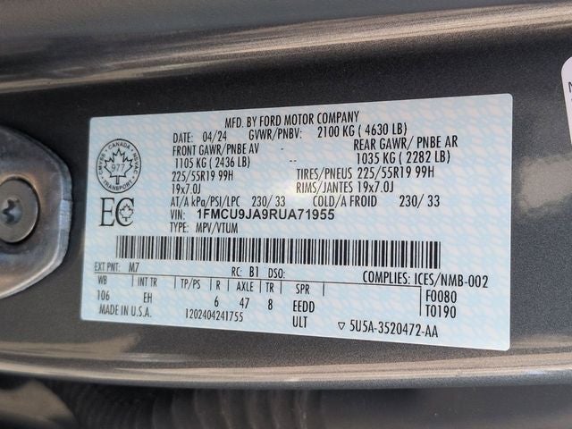 2024 Ford Escape Platinum