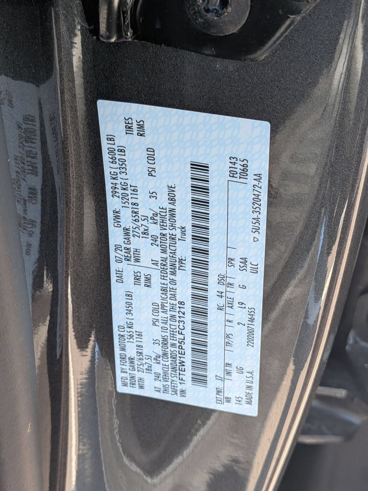 2020 Ford F-150 XLT
