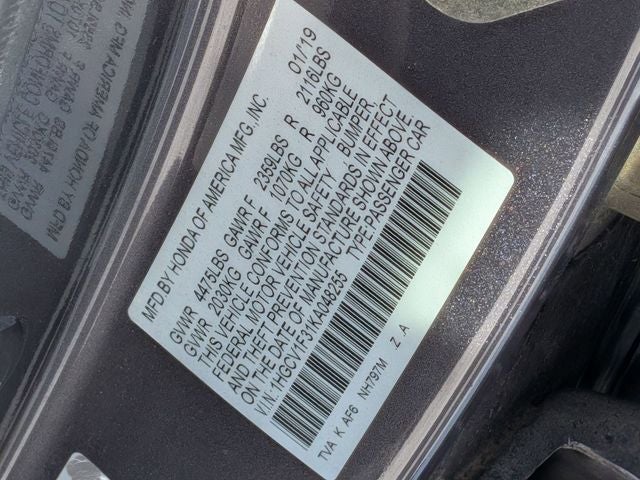 2019 Honda Accord Sport