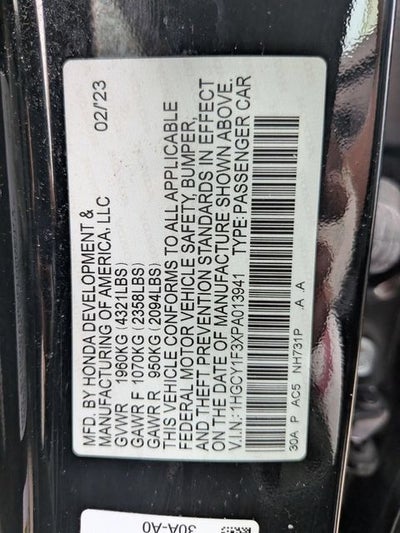 2023 Honda Accord EX