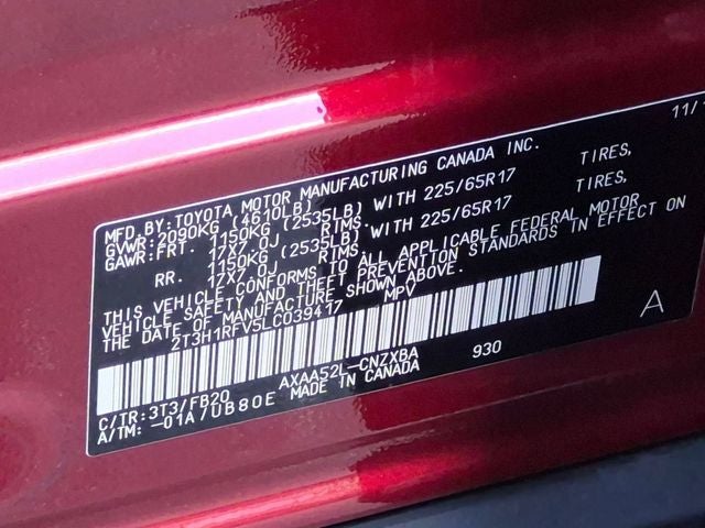 2020 Toyota RAV4 LE