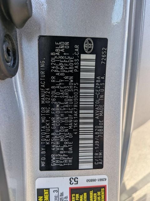 2024 Toyota CAMRY XSE