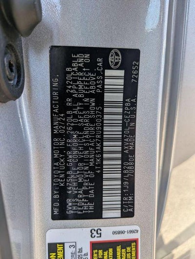 2024 Toyota CAMRY XSE