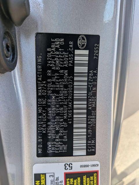 2024 Toyota CAMRY XSE