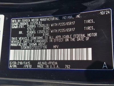 2025 Toyota Sienna LE 8 Passenger