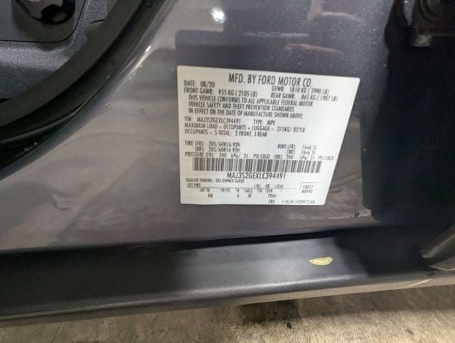 2020 Ford Ecosport SE