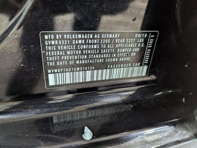 2016 Volkswagen e-Golf SE