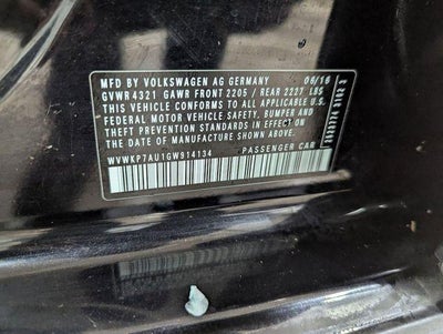 2016 Volkswagen e-Golf SE
