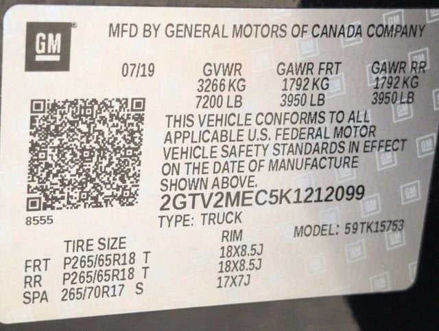 2019 GMC Sierra 1500 Limited SLE