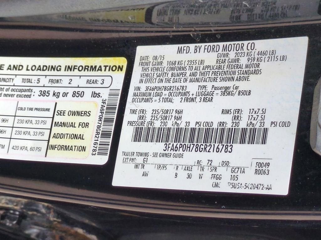 2016 Ford Fusion SE