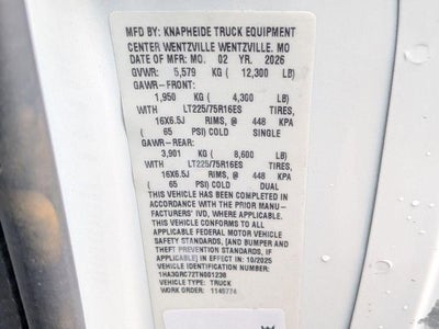 2026 Chevrolet Express Cutaway 3500 1WT