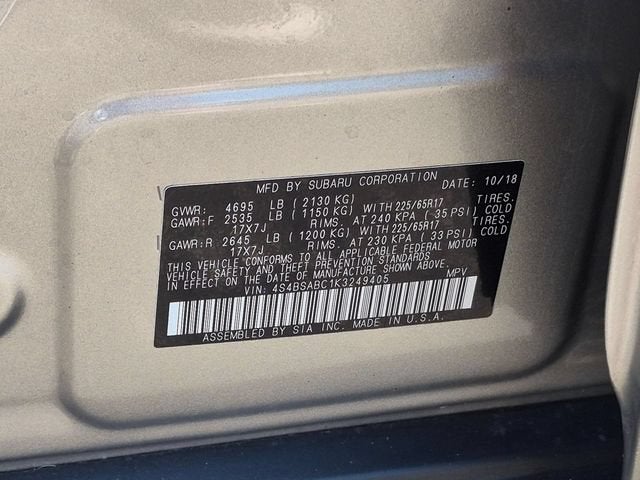 2019 Subaru Outback 2.5i