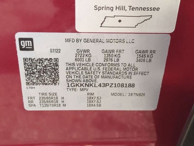 2023 GMC Acadia SLE